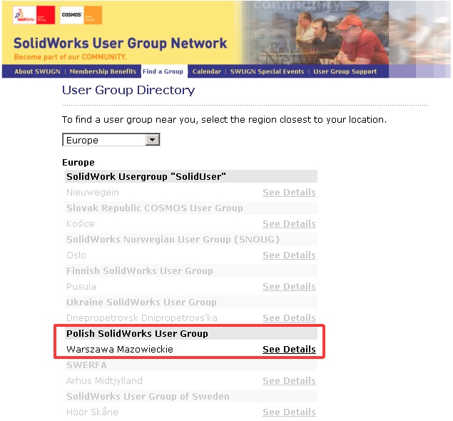 Polska Grupa Użytkowników SolidWorks
